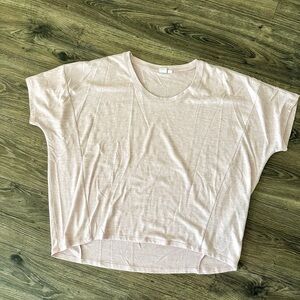 GAP Light Pink Relaxed Fit Short Sleeve Tee